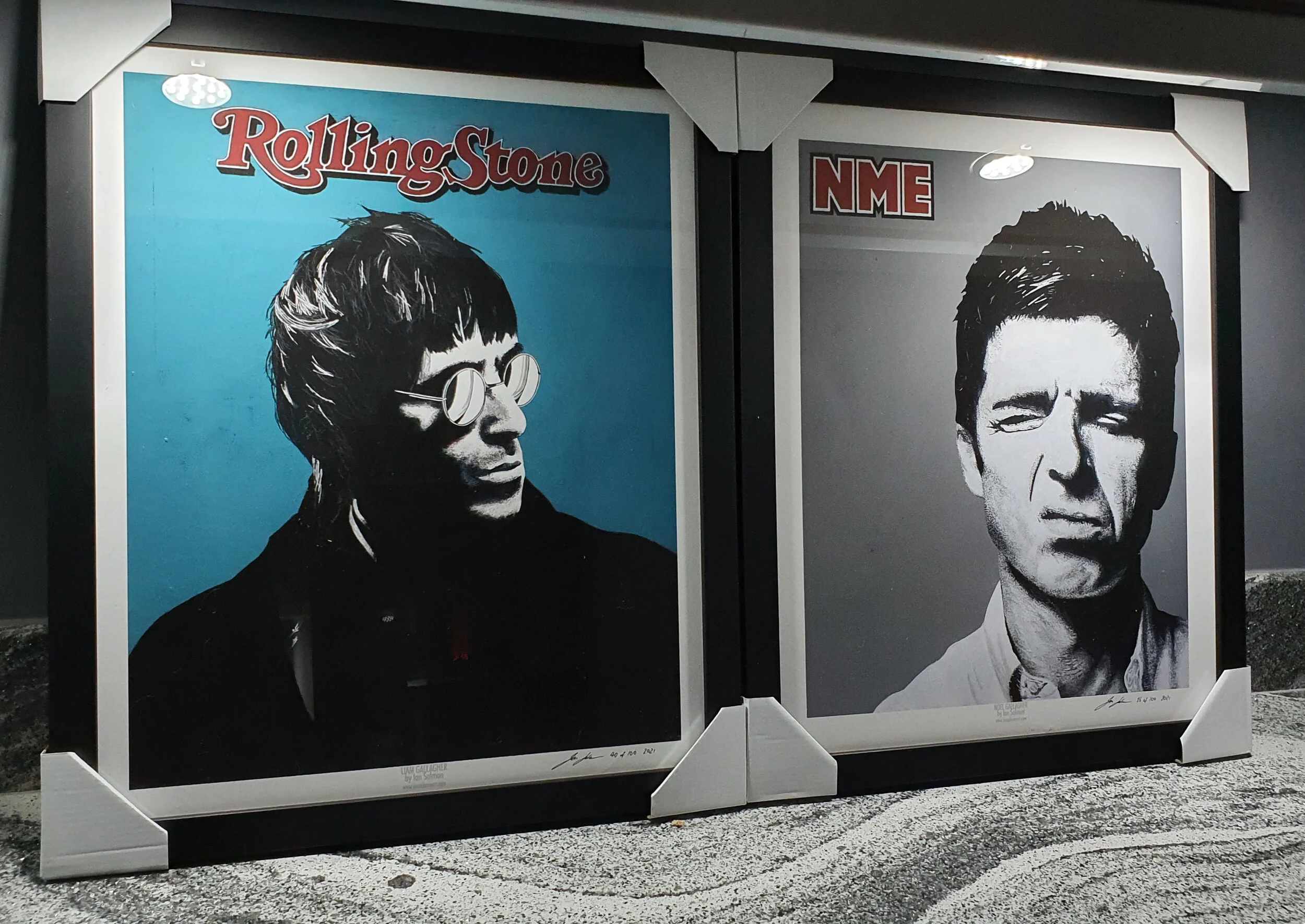 oasis & Noel Gallagher ポスター 4枚セット Oasis print - Liam Noel Gallagher brothers poster artwork